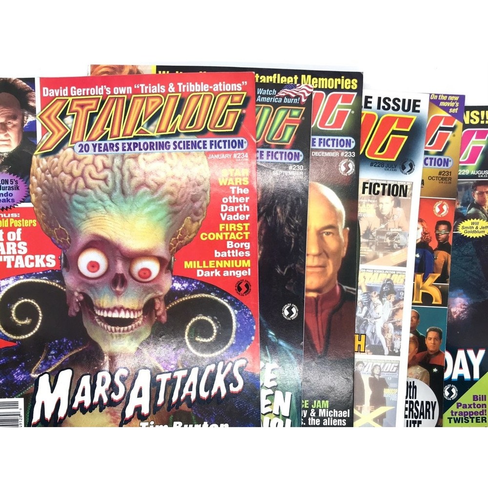 Lot of 6 Starlog Magazines 1996 - 1997.